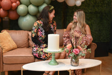 Large Melamine Cake Stand - Sage Green - Ellie and Piper