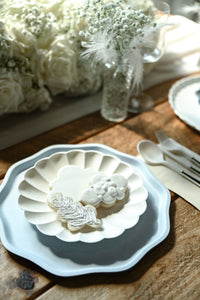 Sky Blue Compostable Dinner Paper Plates - Ellie and Piper