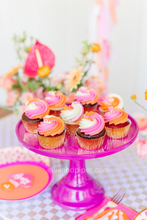 Purple Melamine Cake Stand - Ellie and Piper