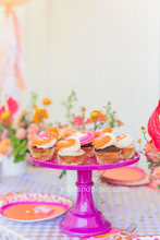 Purple Melamine Cake Stand - Ellie and Piper
