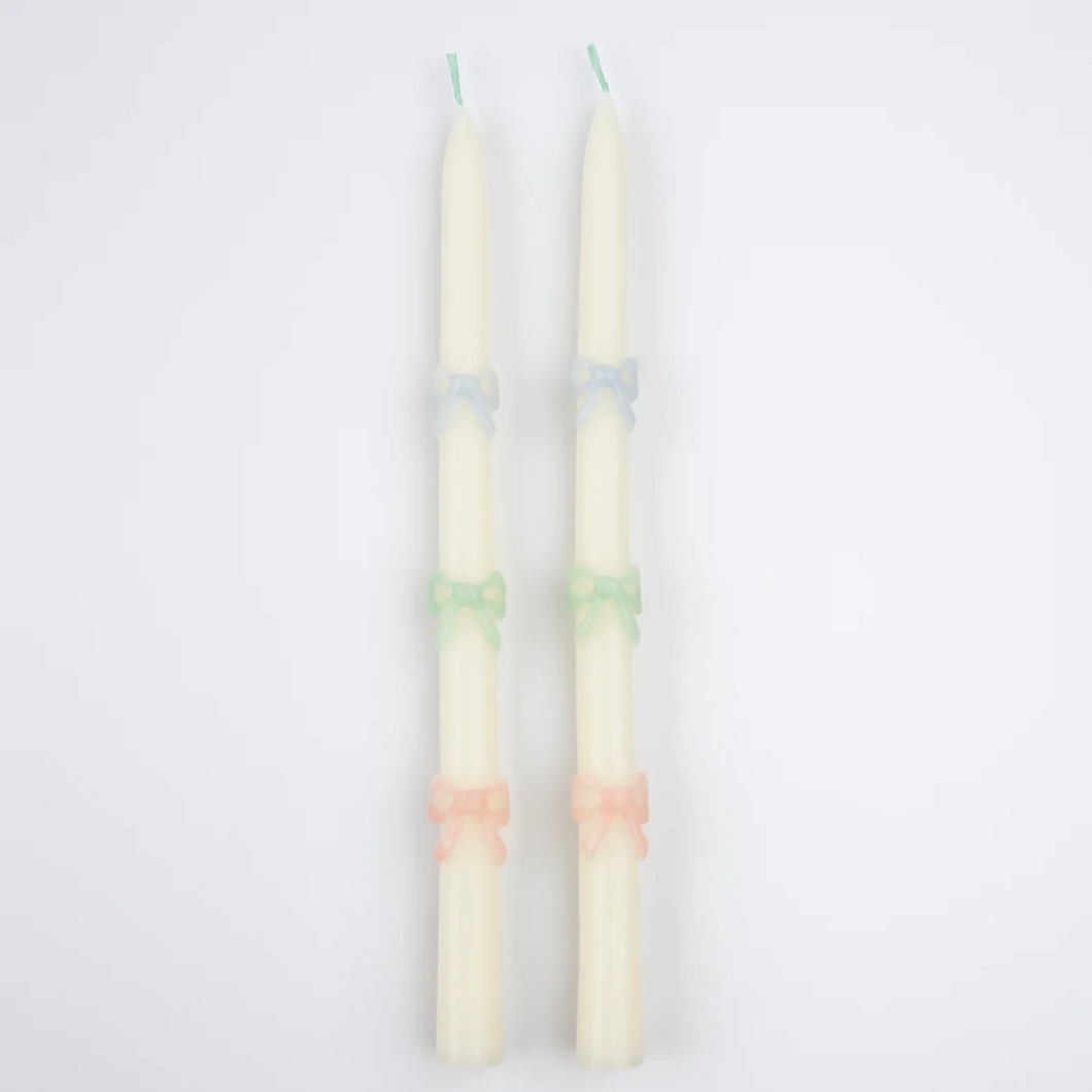 Multi Bow Taper Candles - Ellie and Piper
