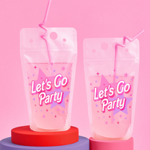 Pink Party Drink Pouches - Ellie and Piper