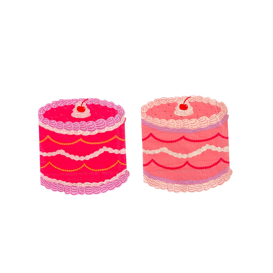 You're the Cherry On Top Die Cut Cake Large Napkin - Ellie and Piper