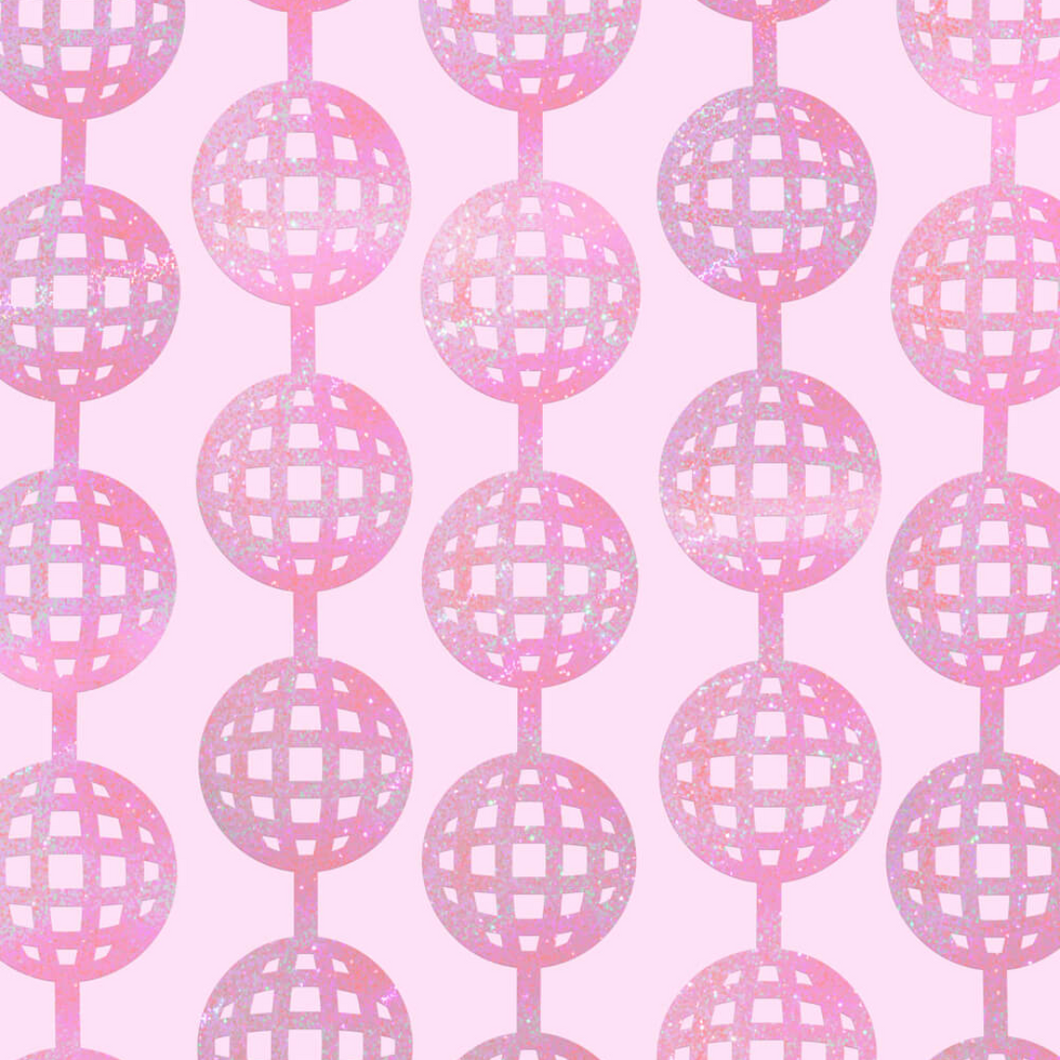 Pink Disco Curtain - Ellie and Piper