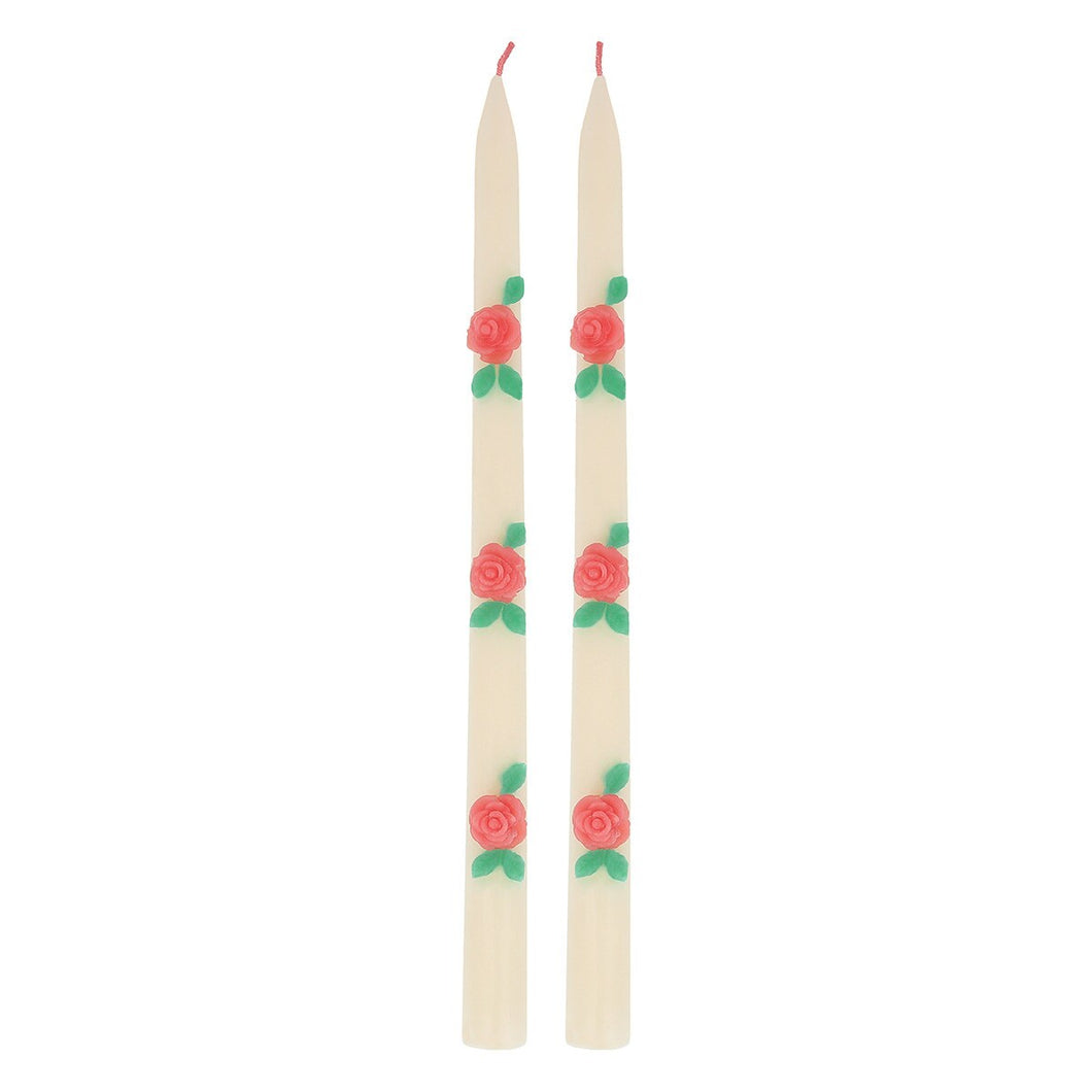 Rose Taper Candles - Ellie and Piper
