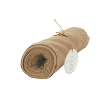 Beige Ribbed Velvet Table Runner - Ellie and Piper