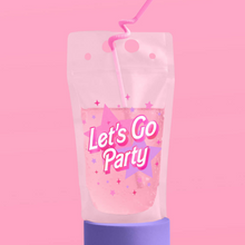 Pink Party Drink Pouches - Ellie and Piper