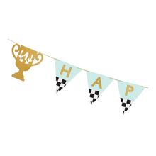 Trophy Cup Happy Birthday Banner - Ellie and Piper