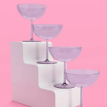 Plastic Purple Coupe Cups - Ellie and Piper