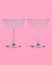 Plastic Purple Coupe Cups - Ellie and Piper