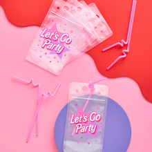 Pink Party Drink Pouches - Ellie and Piper