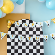 Trophy Cup Happy Birthday Banner - Ellie and Piper
