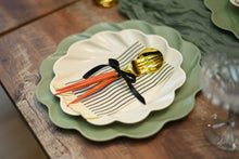 Black Striped Fringe Paper Dinner Napkins - Ellie and Piper