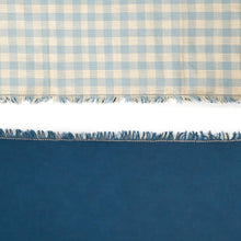 Double Sided Gingham Table Runner - Light Blue - Ellie and Piper