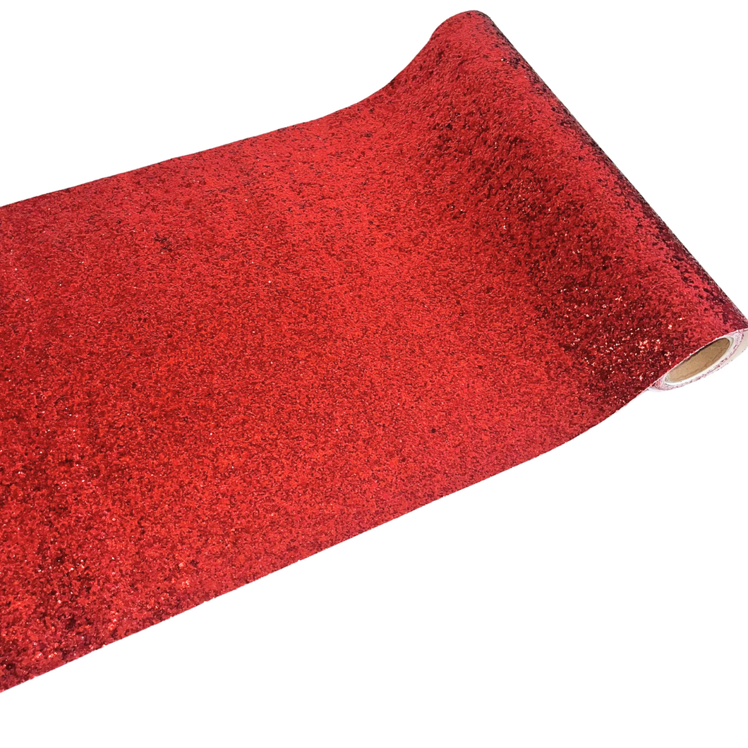 Metallic Red Glitter Table Runner - Ellie and Piper