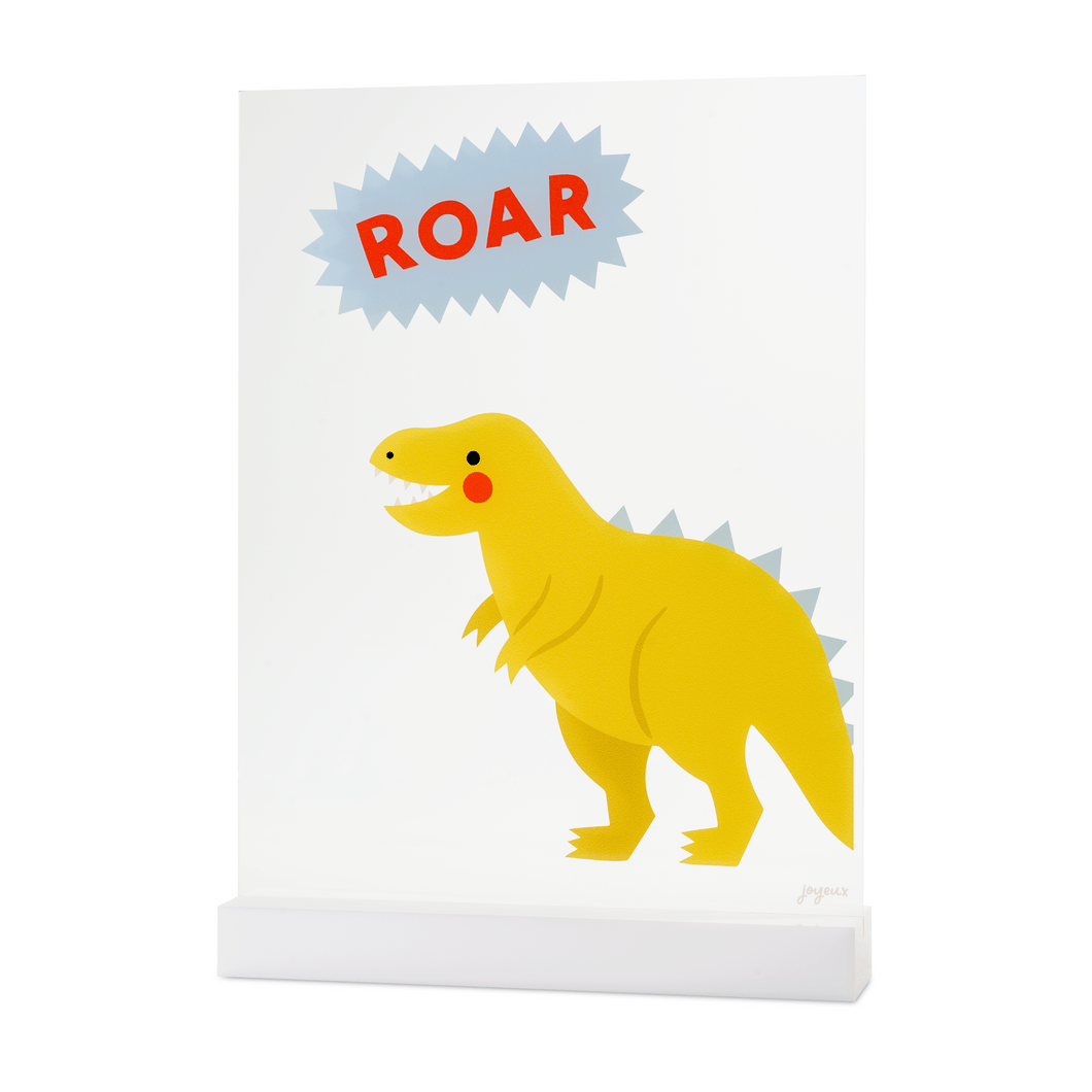 Roar Dino-Mite Dinosaur Acrylic Table Top Sign - Ellie and Piper