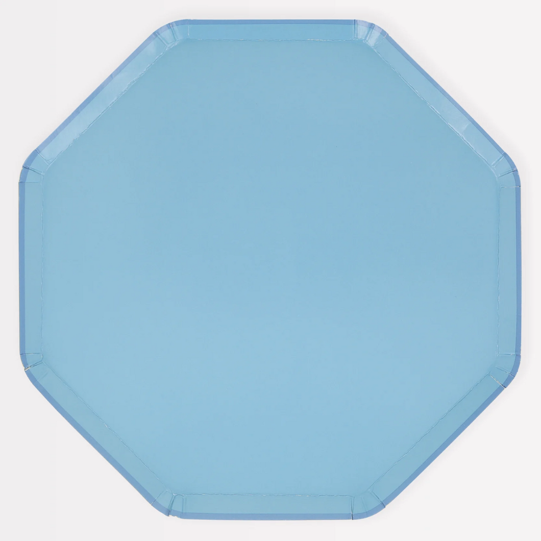 Cornflower Blue Dinner Plates - Ellie and Piper