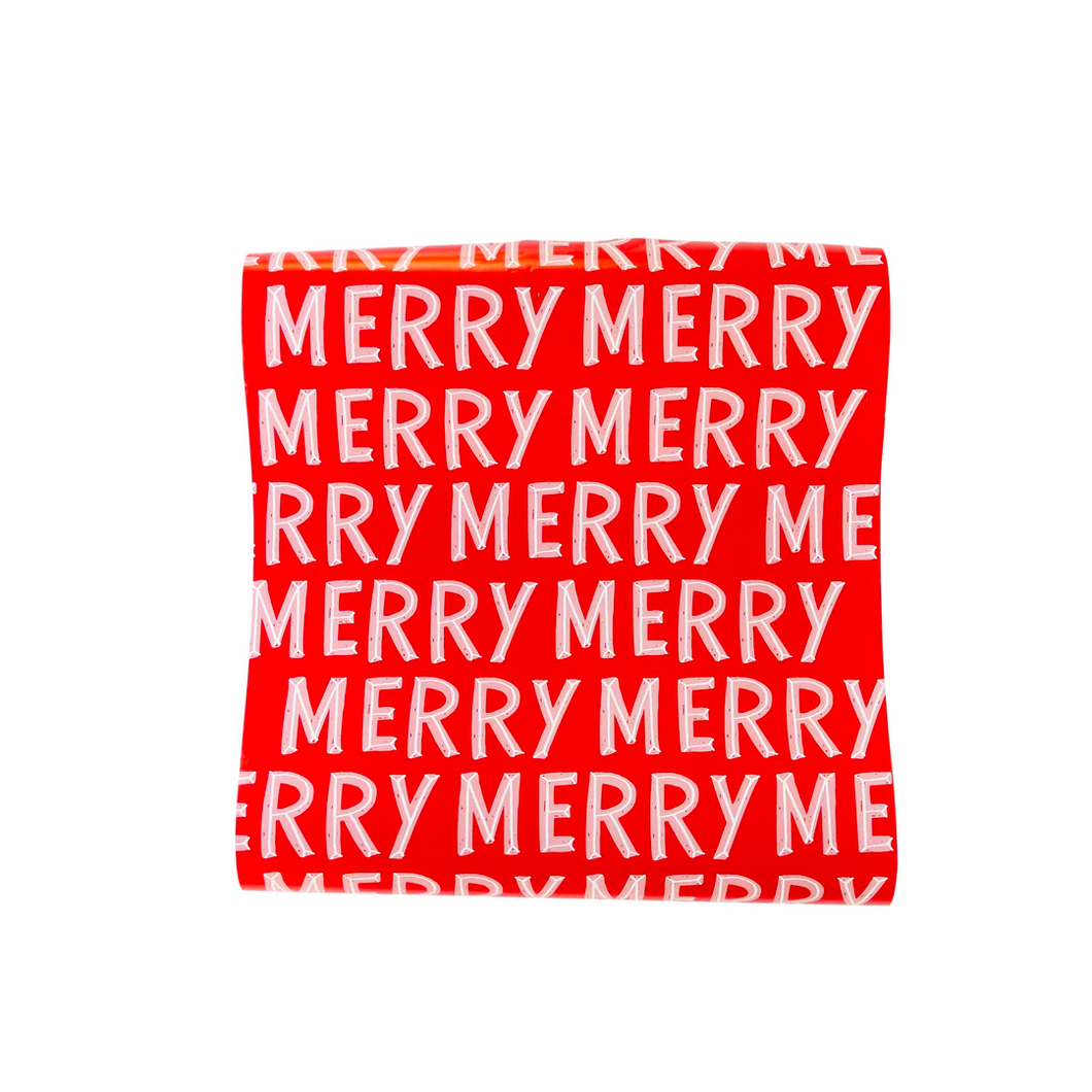 Merry Holiday Paper Table Runner - Ellie and Piper