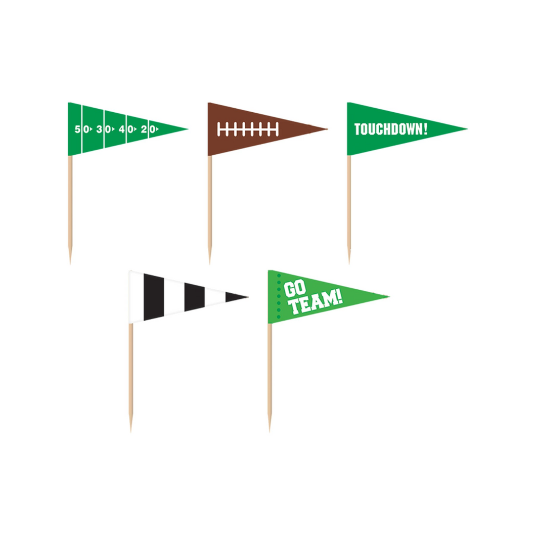 Football Flag Picks - Ellie and Piper