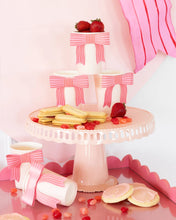 Pink Stripe Bow Party Cups - Ellie and Piper