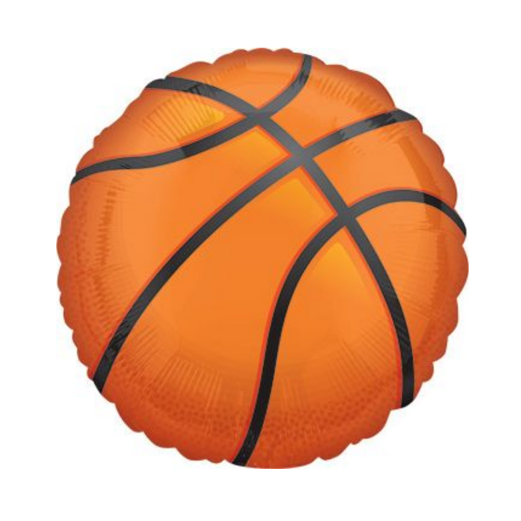 Basketball Mylar Balloon - Ellie and Piper