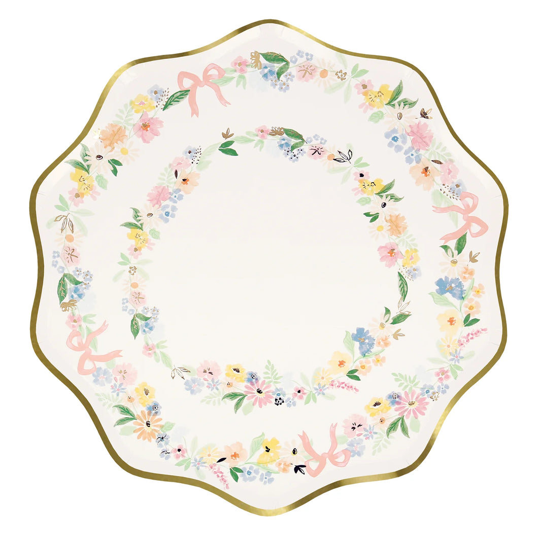 Elegant Floral Dinner Plates - Ellie and Piper