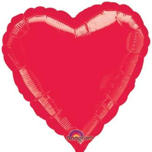 18" Heart Shaped Balloon - Red - Ellie and Piper