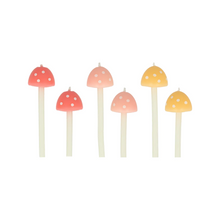 Mushroom Birthday Candles - Ellie and Piper