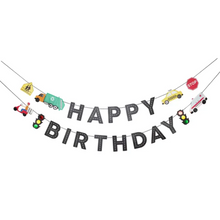 Transportation Birthday Banner - Ellie and Piper