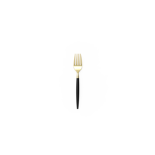 Black and Gold Plastic Mini Forks (Cutlery) - Ellie and Piper