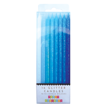 Tall Blue Gradient Candles - Ellie and Piper