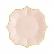 Ornate Blush Pink Dessert Paper Plates - Ellie and Piper