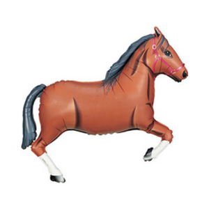 Brown Horse Balloon - Ellie and Piper