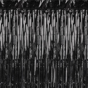 Black Fringe Curtain Backdrop - Ellie and Piper