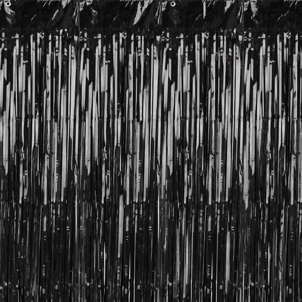 Black Fringe Curtain Backdrop - Ellie and Piper
