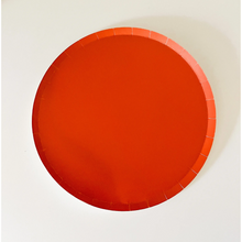 Matte Orange Large Paper Plates - Ellie and Piper
