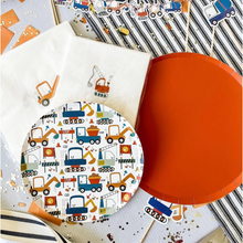 Matte Orange Large Paper Plates - Ellie and Piper