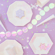 Frosted Snowflake Large Paper Plates - Ellie and Piper