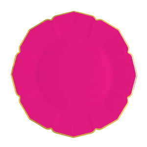 Ornate Fuchsia Dinner Plates - Ellie and Piper