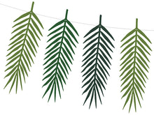 Aloha Tropical Leaves Garland - Ellie and Piper