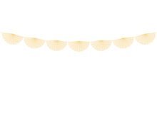 Tissue Garland Rosettes - Cream - Ellie and Piper