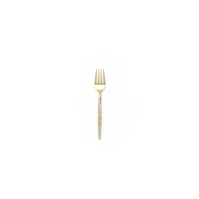 Gold Glitter Plastic Mini Forks (Cutlery) - Ellie and Piper