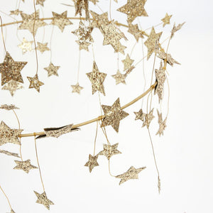 Gold Sparkle Star Chandelier - Ellie and Piper