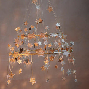 Gold Sparkle Star Chandelier - Ellie and Piper