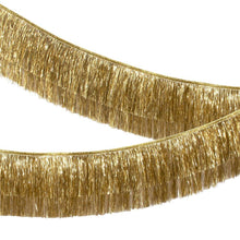 Gold Tinsel Fringe Garland - Ellie and Piper