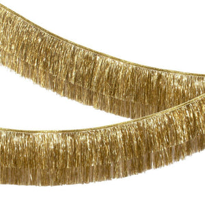 Gold Tinsel Fringe Garland - Ellie and Piper