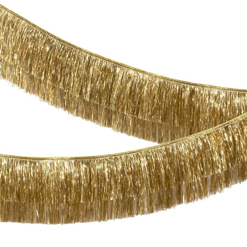 Gold Tinsel Fringe Garland - Ellie and Piper