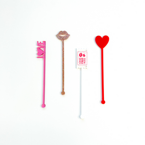 Pucker Up Valentine's Day Stir Sticks - Ellie and Piper