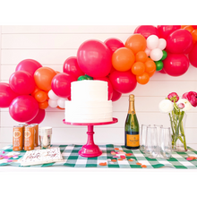 Hot Pink Melamine Pedestal Cake Stand - Ellie and Piper