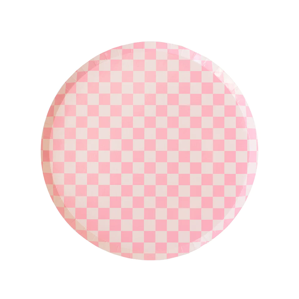 Check It! Tickle Me Pink Dessert Plates - Ellie and Piper